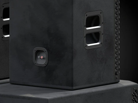 Big Speakers 3D Model