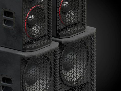 Big Speakers 3D Model