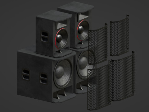 Big Speakers Model 3D
