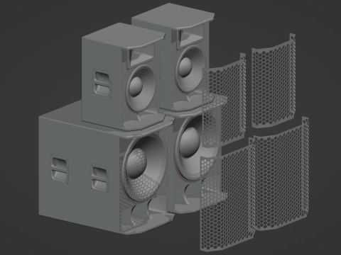 Big Speakers Model 3D