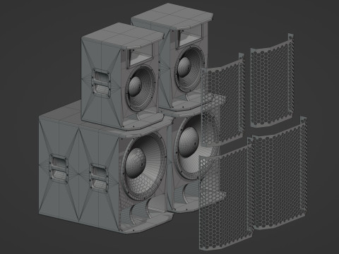 Big Speakers Model 3D