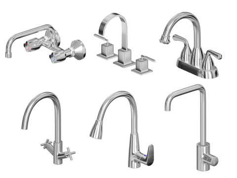 Faucet Collection Set 3D Model