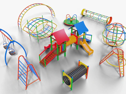 Spielplatz-Assets 3D Modell