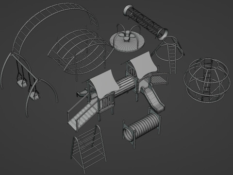 Playground Assets 3D Model