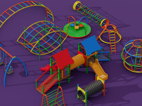 Playground Assets 3D Model