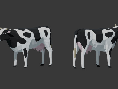 Farm Animals Lowpoly 3D 模型