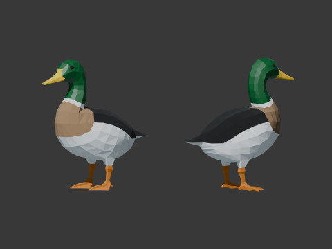 Farm Animals Lowpoly 3D 模型