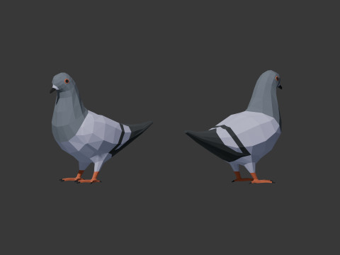 Farm Animals Lowpoly 3D 模型