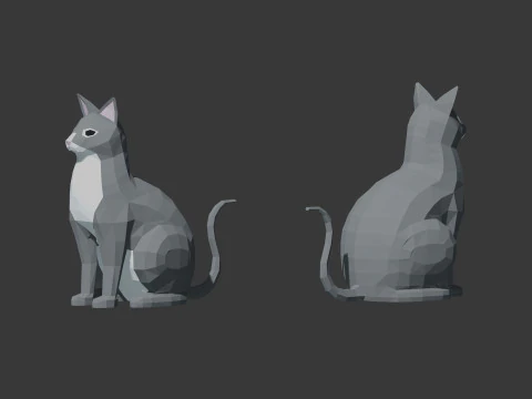 Farm Animals Lowpoly 3D Model
