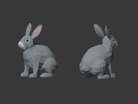 Farm Animals Lowpoly 3D 模型