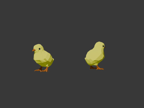 Farm Animals Lowpoly 3D 模型