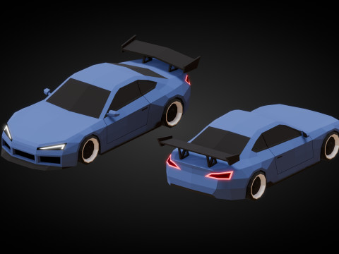 Stilize Lowpoly Arabalar Vol2 3D Model