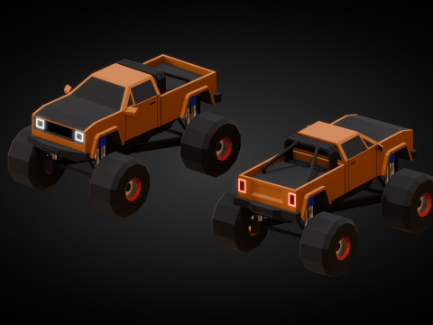 Stilize Lowpoly Arabalar Vol2 3D Model