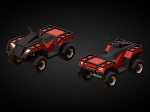 Stilize Lowpoly Arabalar Vol2 3D Model