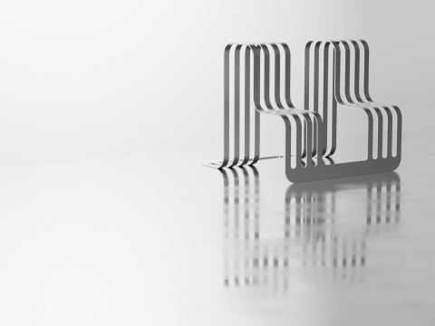 Coso-bench and rack 3D-Modell