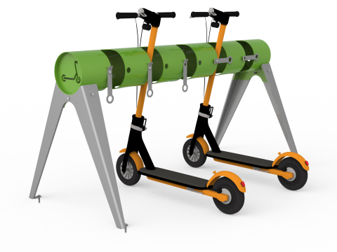 Momo electric scooter rack 3D-Modell