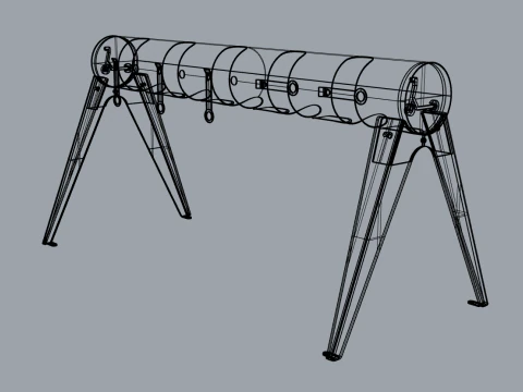 Momo electric scooter rack 3D Model