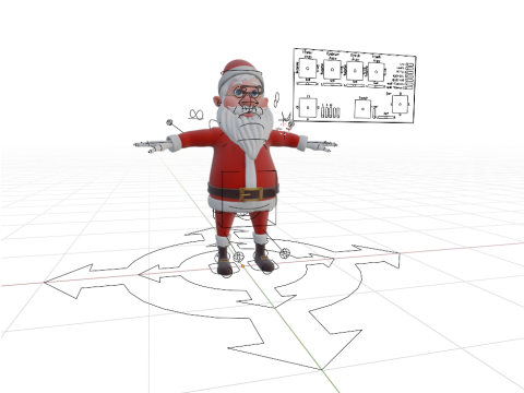 Santa Claus 3D Model