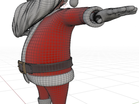 Santa Claus 3D Model