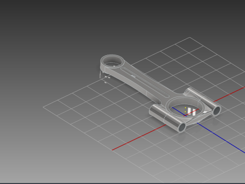 A21 Connecting Rod for Projects and Prototypes Modello di stampa 3D