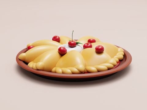 Stylized ukraine dumplings - varenyky 3Dモデル