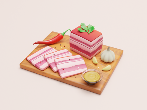 Stylized ukraine food pack 3Dモデル