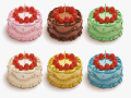 Vintage Strawberry Cake 3D Модель