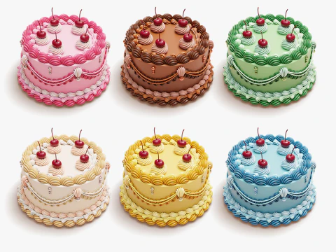 Pastel De &Eacute;poca Modelo 3D