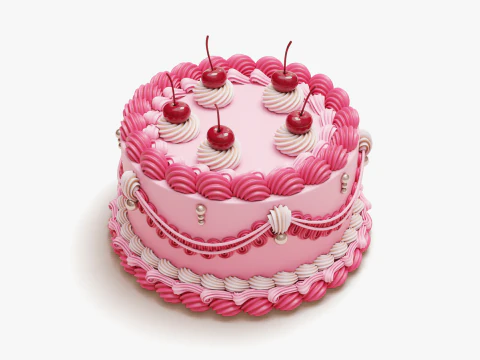 Vintage Cake 3D Model