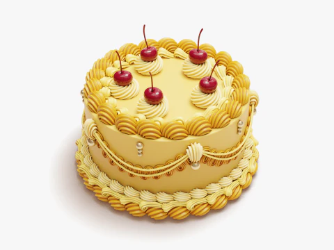 Vintage Cake 3D Model