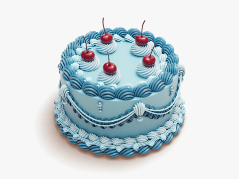 Vintage Cake 3D Model