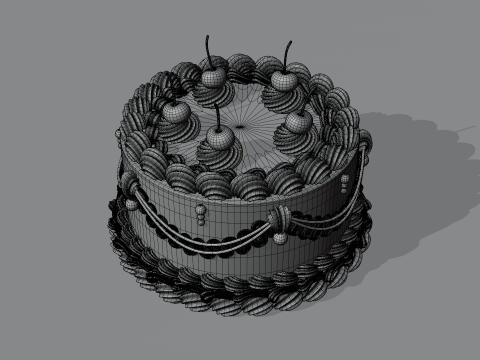 Vintage Cake 3Dモデル