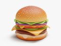 Hamburger Stylized 3D 模型