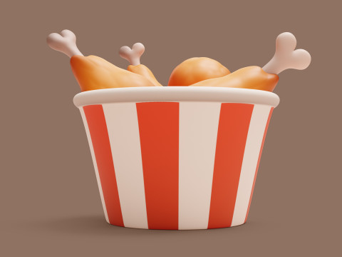 Chicken Legs Stylized 3D मॉडल