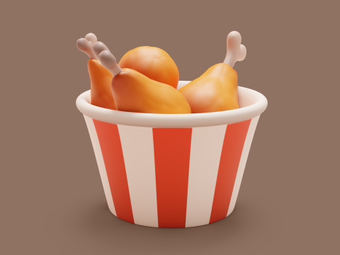 Chicken Legs Stylized 3D मॉडल