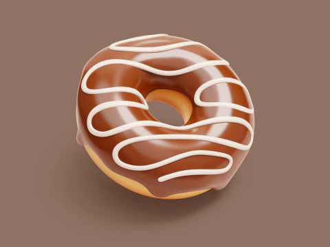 Ciambella stilizzata Modello 3D