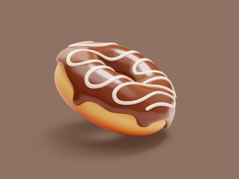 Ciambella stilizzata Modello 3D