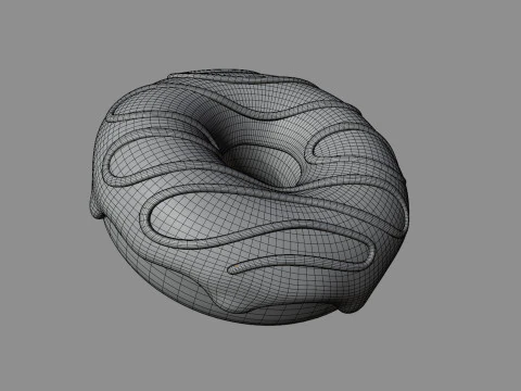 Ciambella stilizzata Modello 3D