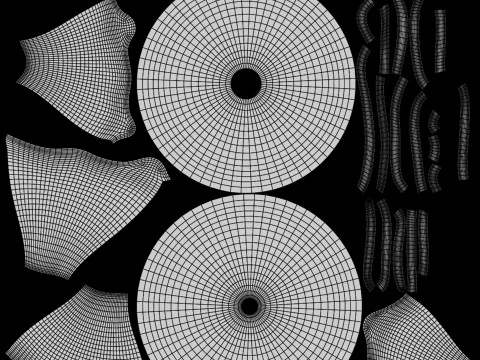 Ciambella stilizzata Modello 3D