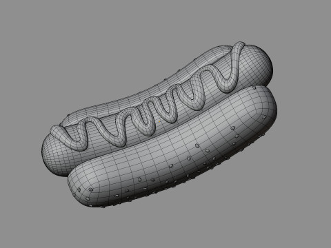 Hot Dog Stylized 3D Модель