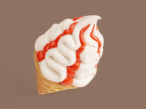 Ice Cream Stylized Modèle 3D