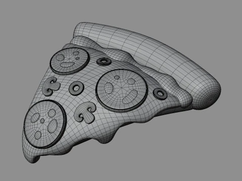 Пицца стилизованная 3D Модель