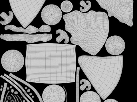 Пицца стилизованная 3D Модель