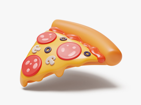 Pizza Stylized 3Dモデル
