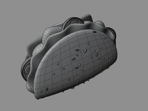 Taco Stylized 3D Model