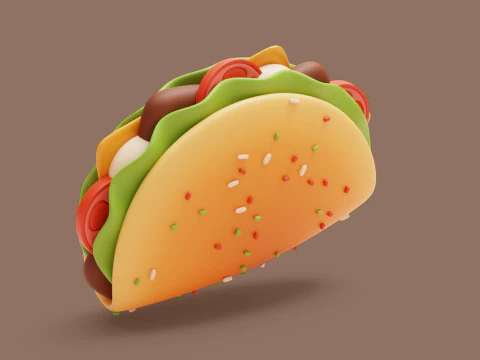 Fast Food Stylized Pack 3D Model