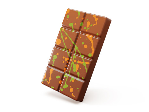 Dubai Chocolate Bar Stylized Modelo 3D