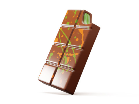 Dubai Chocolate Bar Stylized Modelo 3D