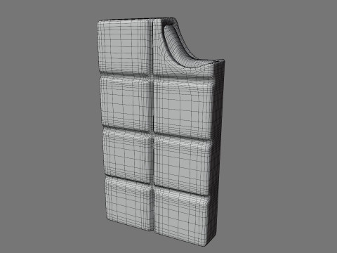 Dubai Chocolate Bar Stylized Modelo 3D