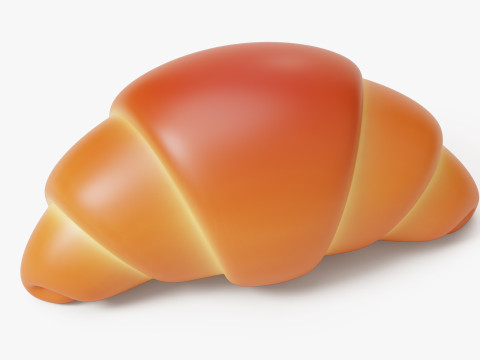 Croissant Stylized 3D Модель